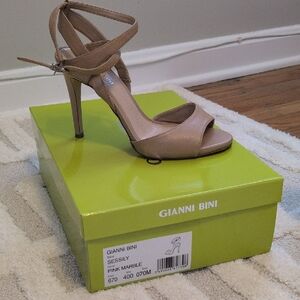 Gianni Bini Pink Marble Strappy Heels
